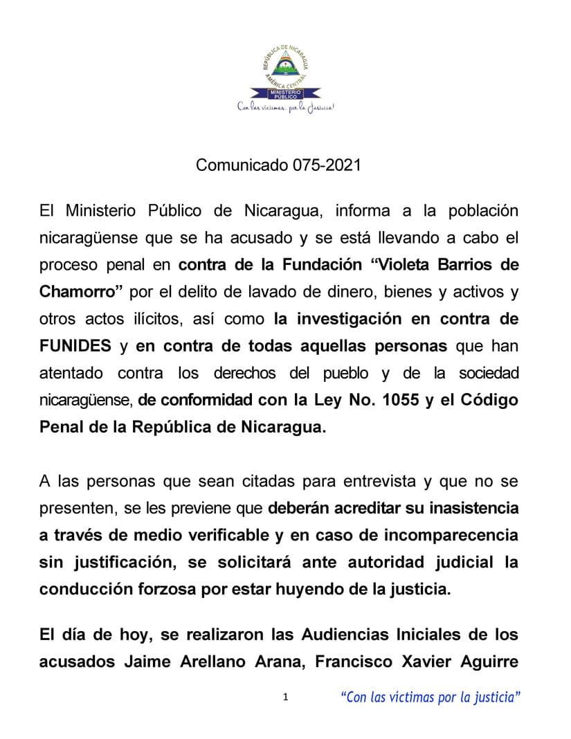 COMUNICADO